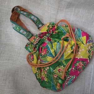Loop NYC Fabric Eco-Tiny Tote / Vintage 90's Handbag